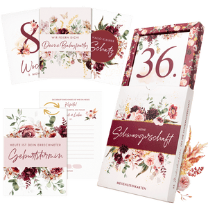 Meilensteinkarten für die Schwangerschaft – besondere Momente und Erinnerungen während der Schwangerschaft festhalten.